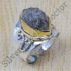 Beautiful Rough Harkimar Diamond 925 Sterling Silver And Brass Jewelry Magnificent Rings SJWR-418
