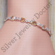 Citrine Gemstone Wholesale 925 Sterling Silver Jewelry Bracelet SJWBR-119