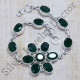 925 Silver Classic Green Onyx Gemstone Handmade Jewelry Bracelet SJWBR-145