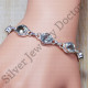 925 Silver Green Amethyst Gemstone Silver Jewelry Nice Bracelet SJWBR-148