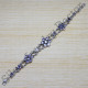 Amethyst Gemstone 925 Sterling Silver Jewelry Wholesale Bracelet SJWBR-155