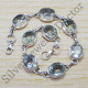 925 Sterling Silver Fashion Jewelry Green Amethyst Gemstone Bracelet SJWBR-158