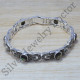 Black Pearl Gem Stone Wholesale Jewelry 925 Silver Bracelet SJWBR-166