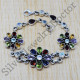 925 Sterling Silver Jewelry Rainbow moonstone Handmade Bracelet SJWBR-168