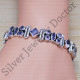 Charming Amethyst Gemstone Contemporary Jewelry Sterling Silver Bracelet SJWBR-200