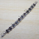 Garnet gemstone handmade jewelry 925 sterling silver royal bracelet SJWBR-219
