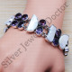 925 sterling silver handmade jewelry coral And Amethyst gemstone bracelet SJWBR-230