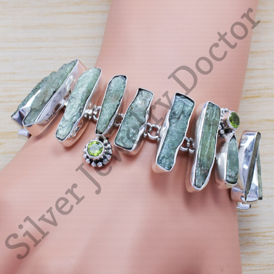 wholesale 925 sterling silver unique jewelry amazonite gemstone bracelet SJWBR-239