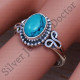 925 Sterling Silver Handmade Jewelry Turquoise Gemstone Wholesale Price Ring SJWR-494