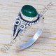 Wholesale Jewelry Authentic 925 Sterling Silver Green Onyx Gemstone Ring SJWR-513