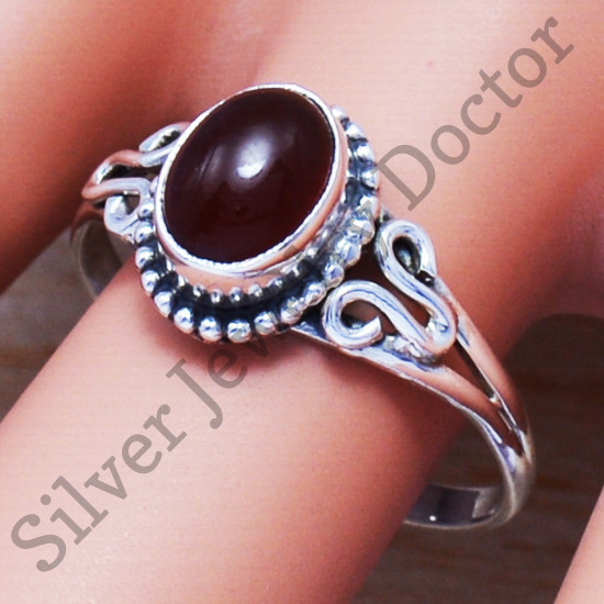 Anniversary Special 925 Sterling Silver Wholesale Jewelry Carnelian Gemstone Ring SJWR-546