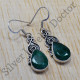Real 925 Sterling Silver Jewelry Emerald Gemstone New Oxidized Earring SJWE-95