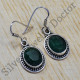 925 Sterling Silver Oxidized Amazing  Jewelry Emerald Gemstone Earring SJWE-102
