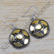 925 Sterling Silver And Brass Indian Traditional Look Jewelry Earring SJWE-152
