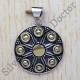 Anniversary Gift Brass And Jewelry 925 Sterling Silver Fancy Pendant SJWP-11
