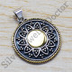 Authentic 925 Sterling Silver Light Weight Brass And Jewelry Pendant SJWP-18