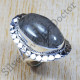 Black Rutile Gemstone Pure 925 Silver Wedding Jewelry Fine Rings SJWR-648