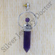 925 Sterling Silver Wholesale Price Jewelry Amethyst Gemstone Pendant SJWP-64
