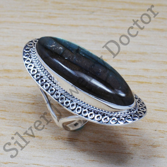 925 Sterling Silver Jewelry Labradorite Gemstone New Fashion Ring SJWR-660