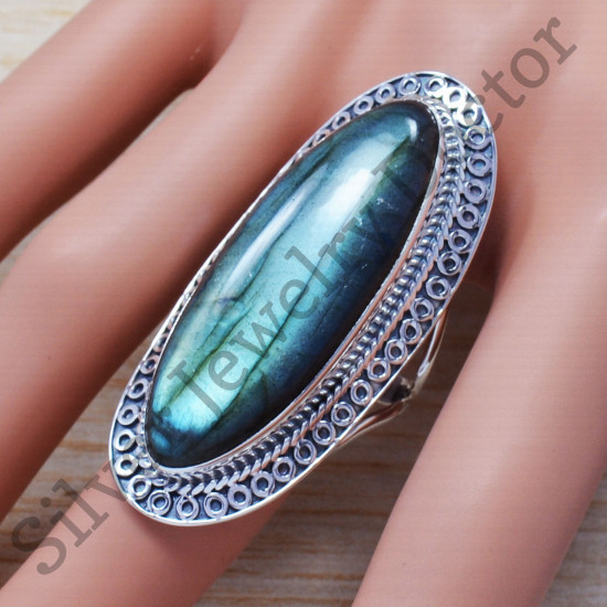 925 Sterling Silver Jewelry Labradorite Gemstone New Fashion Ring SJWR-660