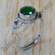 925 Real Sterling Silver Jewelry Green Onyx Gemstone Light Weight Ring SJWR-727