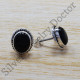 925 Real Sterling Silver Nice Black Onyx Gemstone New Jewelry Stud Earrings SJWES-23