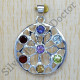 925 Sterling Silver Amazing Jewelry Amethyst And Multi Stone Pendant SJWP-232
