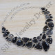 Black Onyx And Black Rutile Gemstone 925 Sterling Silver Jewelry Necklace SJWN-16