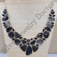 Black Onyx And Black Rutile Gemstone 925 Sterling Silver Jewelry Necklace SJWN-16