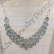 925 Sterling Silver Rough Green Amethyst Gemstone Jewelry Fancy Necklace SJWN-28