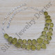 925 Sterling Silver Wholesale Jewelry Lemon Quartz Gemstone Necklace SJWN-36