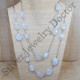 Traditional Look Rainbow Moonstone 925 Sterling Silver Jewelry Fine Necklace SJWN-45