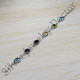 Designer Jewelry Ruby And Multi Gemstone 925 Sterling Silver Bracelet SJWBR-290
