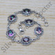 Encient Jewelry Mystic Topaz Gemstone 925 Sterling Silver Bracelet SJWBR-293
