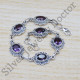 Amethyst Gemstone Stylish Jewelry Magnificent 925 Sterling Silver Bracelet SJWBR-298