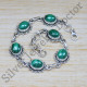 Beautiful Jewelry Malachite Gemstone 925 Sterling Silver Fine Bracelet SJWBR-306