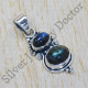 925 Sterling Silver Latest Fashion Jewelry Labradorite Gemstone Pendant SJWP-258