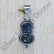 925 Sterling Silver Latest Fashion Jewelry Labradorite Gemstone Pendant SJWP-258