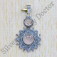 925 Sterling Silver Rose Quartz Gemstone Classic Jewelry Pendant SJWP-269