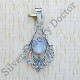 Casual Wear 925 Sterling Silver Jewelry Rainbow Moonstone Pendant SJWP-287