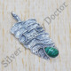 Amazing Look Jewelry 925 Sterling Silver Malachite Gemstone Pendant SJWP-295