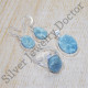 925 Sterling Silver Rough Aquamarine Gemstone Beautiful Fancy Jewelry Set SJWS-40