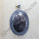 Black Rutile Gemstone Beautiful 925 Sterling Silver Jewelry Nice Pendant SJWP-305