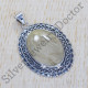 Ancient Look 925 Sterling Silver Jewelry Golden Rutile Gemstone Pendant SJWP-311