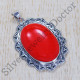 Coral Gemstone Magnificent 925 Sterling Silver Jewelry Wedding Pendant SJWP-315