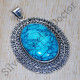 Turquoise Gemstone 925 Sterling Silver Exclusive Jewelry Handmade Pendant SJWP-327