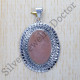 Beautiful Rose Quartz Gemstone 925 Sterling Silver Jewelry Nice Pendant SJWP-370