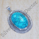 Ancient Look Turquoise Gemstone Jewelry 925 Sterling Silver Pendant SJWP-382
