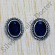 Ancient Look 925 Sterling Silver Jewelry Sapphire Gemstone Nice Stud Earring SJWES-84