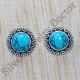 Anniversary Gift 925 Sterling Silver Jewelry Turquoise Gemstone Stud Earring SJWES-179